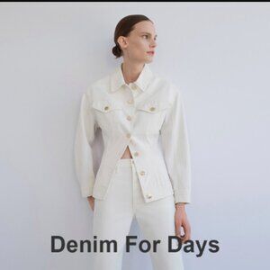 GOLDSIGN Waisted Denim Jacket Size Small